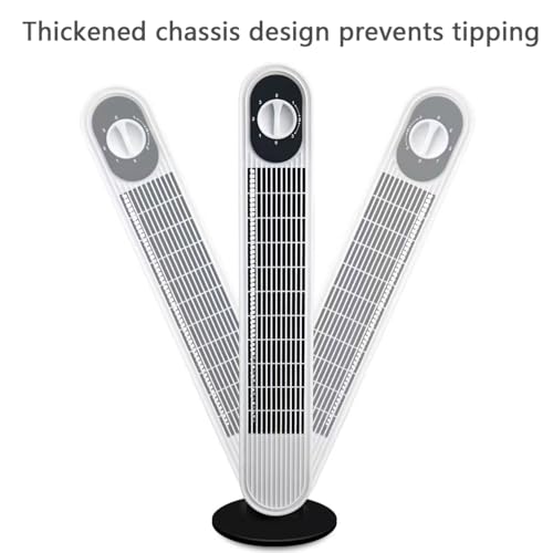 Ventilador de Torre para Dormitorio, Ventilador de pie silencioso de 30 dB para Dormir, Enfriador de Aire de 8 m/s, 3 velocidades, oscilación de 80°, Aire Acondicionado portátil para casa, o