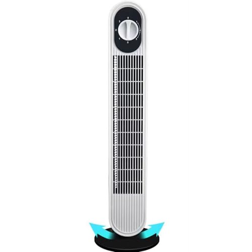 Ventilador de Torre para Dormitorio, Ventilador de pie silencioso de 30 dB para Dormir, Enfriador de Aire de 8 m/s, 3 velocidades, oscilación de 80°, Aire Acondicionado portátil para casa, o
