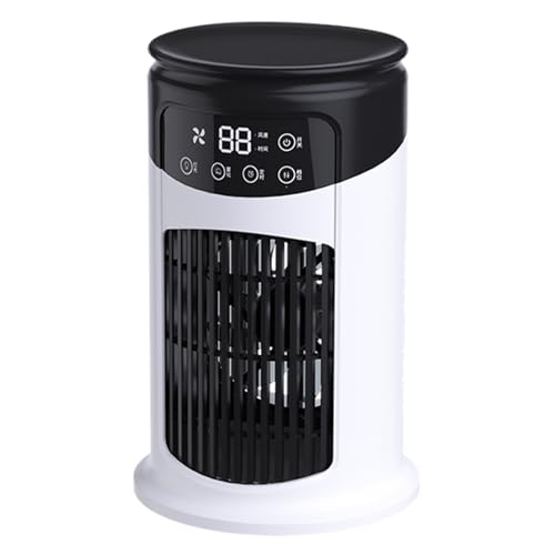 Ventilador Enfriador de Aire Portátil – Humidificador Silencioso con 6 Velocidades, Panel Táctil y Tecnología de Purificación de Aire para Hogar, Oficina o Camping