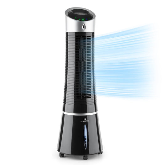 Climatizador Evaporativo 4 en 1 con Control App y Alexa, 210 m³/h, Tanque de 6 L, Oscilación Automática, Ionizador – Color Negro